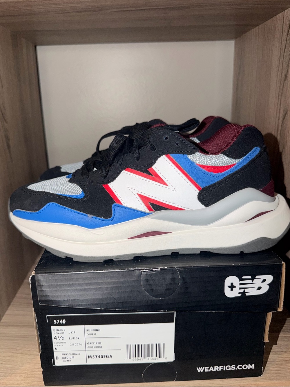 Figs x New Balance Women's Sneakers - White, Blue, Black, Red, Maroon